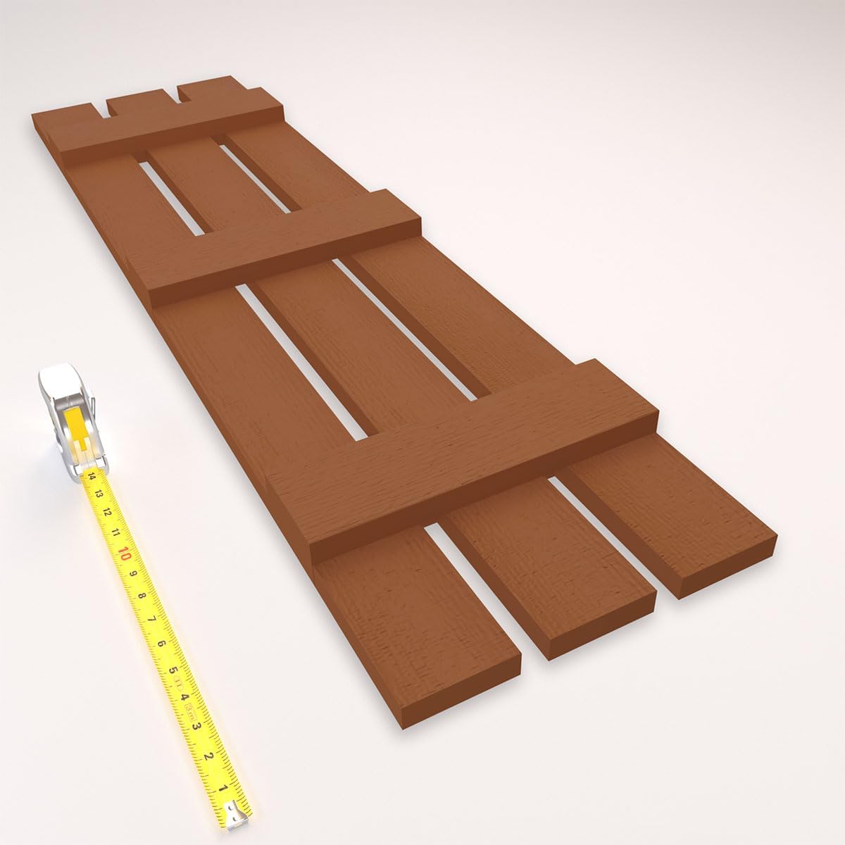 Mid America 00031259471 Standard Size Three Board Spaced, w/Installation Lok's & Matching Screws (Per Pair) Vinyl Shutters, 59-in. H, 471-Treated Cedar