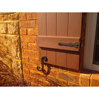 Ekena Millwork Lifetime Vinyl LJ4S14X05500BL Standard Four Board Joined, Board-n-Batten Vinyl Shutters, w/Installation Shutter-Lok's & Matching Screws (Per Pair), 14"W x 55"H, Black