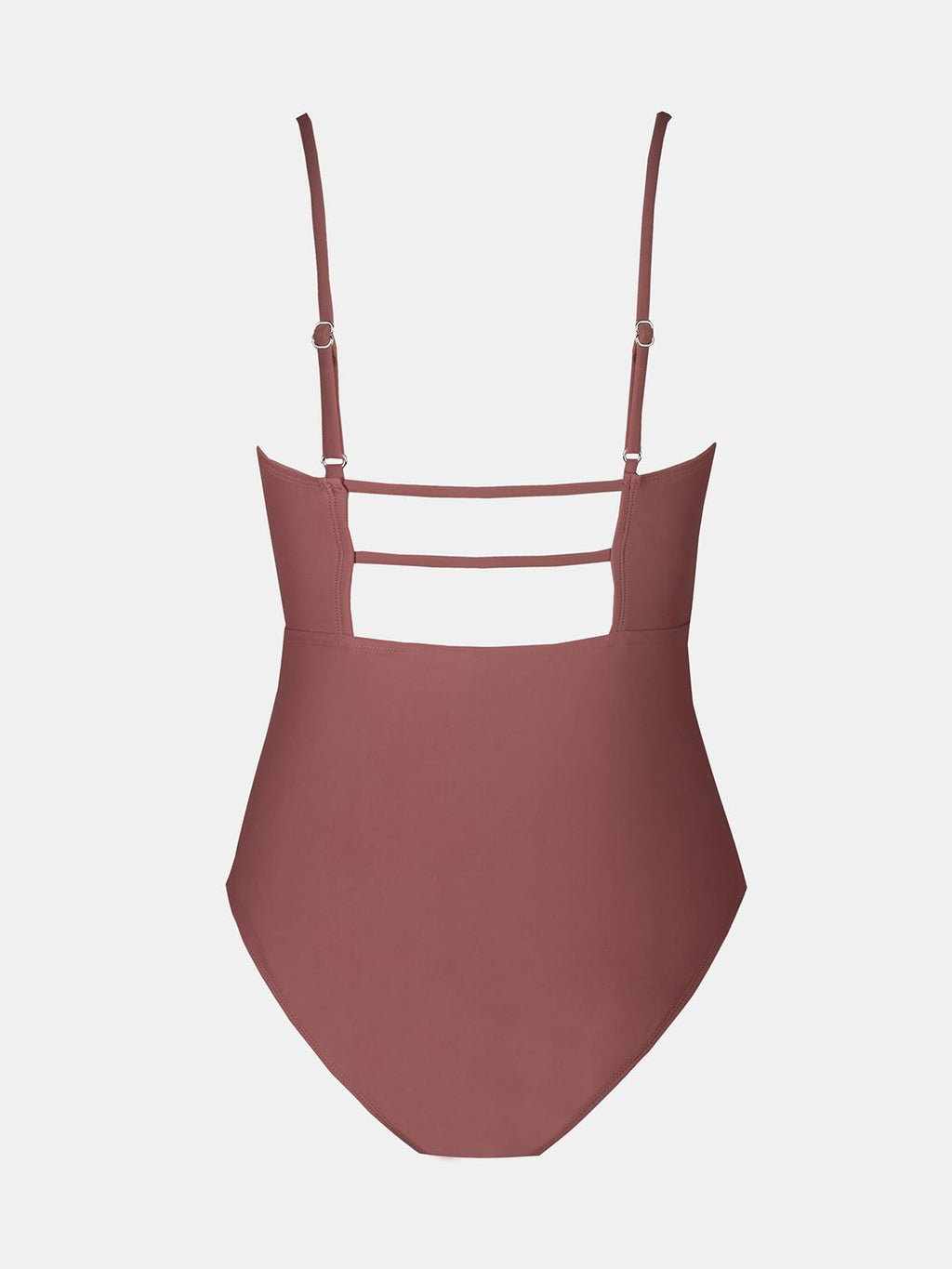 CUPSHE Women Swimsuit One Piece Bathing Suit Square Neck Cutout Back Tummy Control with Adjustable Spaghetti Straps, S