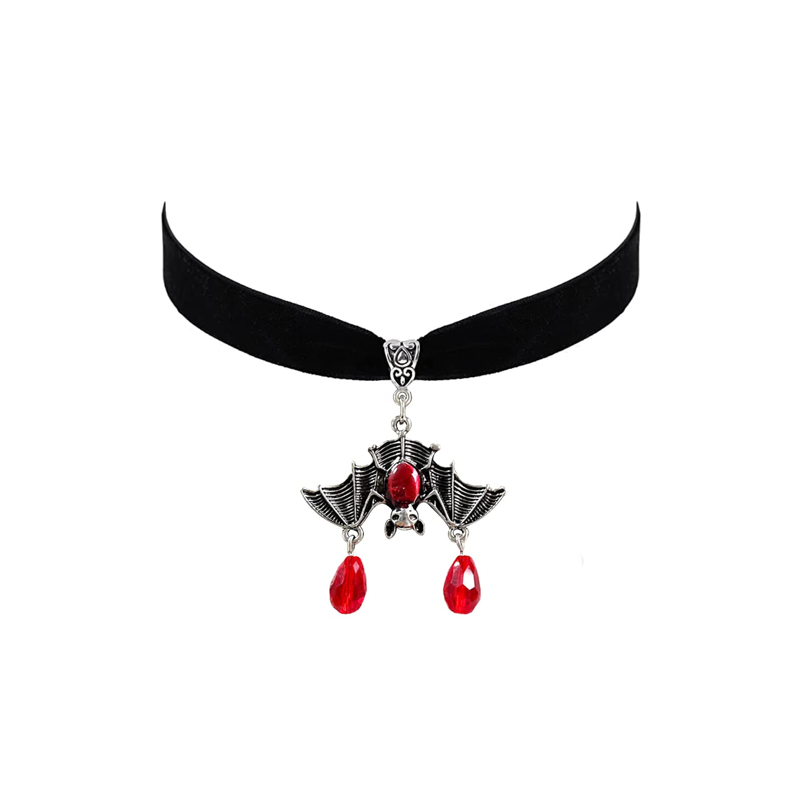 Gothic Black Velvet Choker Necklace for Women,Cameo Choker Collar Necklace Vintage Goth Jewelry