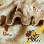 Bcareself Tortilla Blanket 2.0 Double Sided Adult Size Giant Double Sided for Kids Funny Realistic Food Personalized Throw Blanket Novelty Gift Taco Blanket Soft Flannel 60 inches Beige