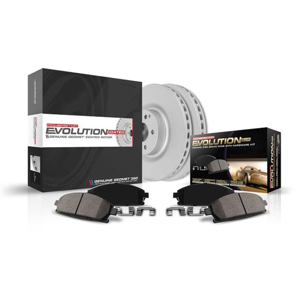 Power Stop Brake Kit For 2008-2014 Scion xD, 2009-2019 Toyota Corolla, 2009-2013 Toyota Maxtix 1.8L - Autospecialty Front Replacement Kit - OE Brake Rotors and Ceramic Brake Pads, KOE4669