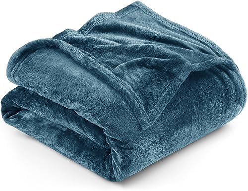 Coperta in pile Utopia Bedding Queen Size Grigia 300GSM Coperta da letto di lusso Antistatica Morbida e soffice in microfibra (90x90 pollici)