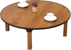 Round Folding Tea Coffee Table, Japanese-Style Low Table, Dining Table, Study Table, Small Desk, for Tatami Sitting On The Floor Bedroom Bay Window Tea Room (Size : 70x30cm)