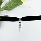 Gothic Black Velvet Choker Necklace for Women,Cameo Choker Collar Necklace Vintage Goth Jewelry