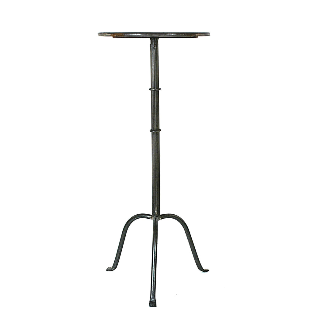 Metal Martini Cocktail Table, Antique Brass