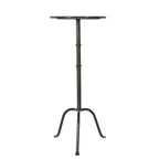 Metal Martini Cocktail Table, Antique Brass