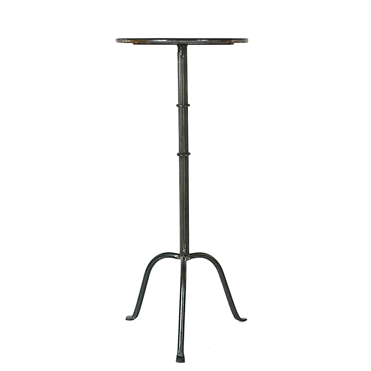 Metal Martini Cocktail Table, Antique Brass