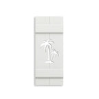 Double Palm Tree Shutters, Custom Exterior Shutters, High Springs Shutter Company-Sold Individually