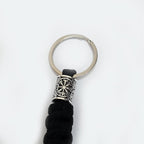 Vikings Eagle's Head-Odin Crow Skeleton Keychain,Eagle Head Pendant Keyring Rope Jewelry Gift for Men Women