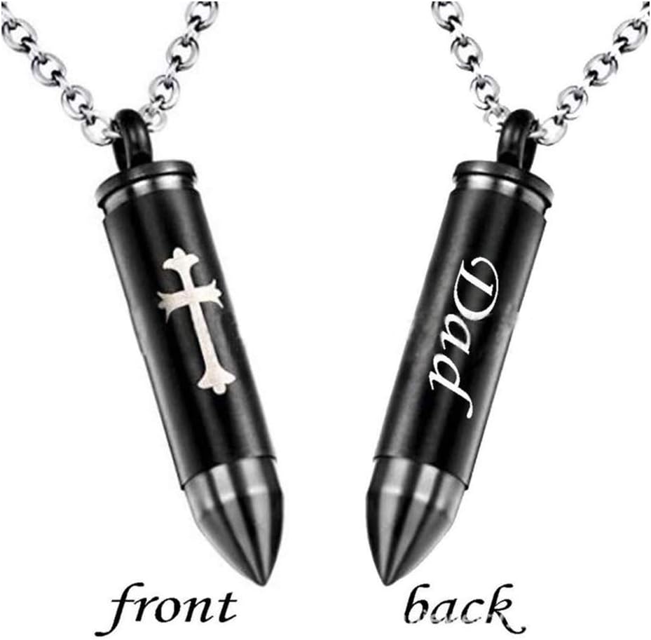 Celtic Cross Bullet Urn Necklaces for Ashes Cremation Jewelry Keepsake Memorial Pendant