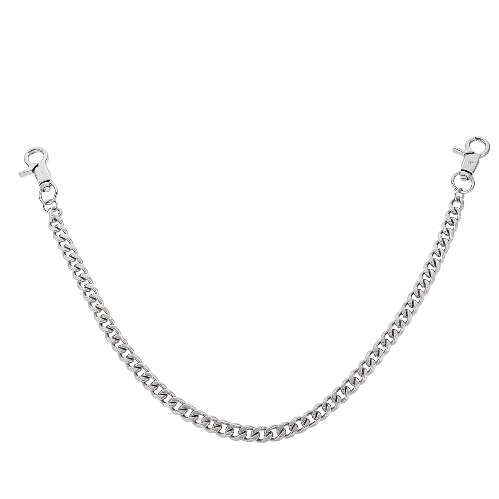 Chaîne de portefeuille Tucnoeu argentée chaîne de clés en métal robuste chaîne de pantalon chaîne de poche hip-hop punk accessoires gothiques pour femmes et hommes