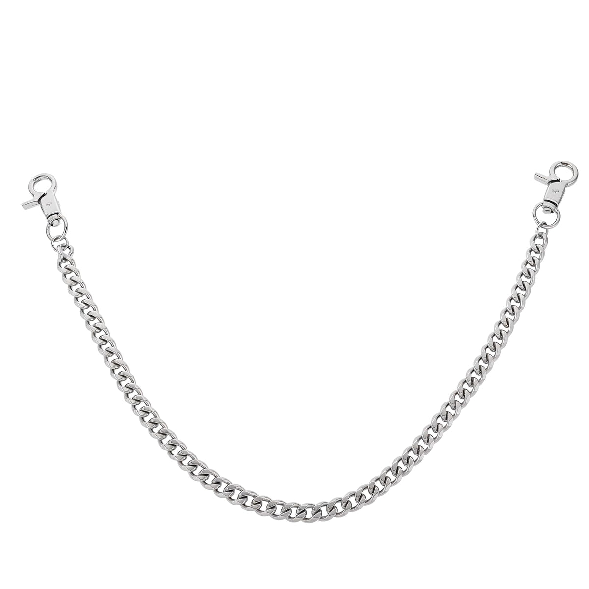 Chaîne de portefeuille Tucnoeu argentée chaîne de clés en métal robuste chaîne de pantalon chaîne de poche hip-hop punk accessoires gothiques pour femmes et hommes