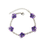 Dainty Fruit, Flower Charm Bracelet for Women Friendship Adjustable Link Chain Bracelet