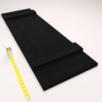 Ekena Millwork Lifetime Vinyl LJ4S14X04300BL Standard Four Board Joined, Board-n-Batten Vinyl Shutters, w/Installation Shutter-Lok's & Matching Screws (Per Pair), 14"W x 43"H, Black