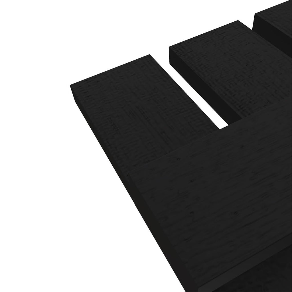 Ekena Millwork LS3C12X03200BL Lifetime Vinyl, TailorMade Three Spaced, Board-n-Batten, w Loks Shutters (Per Pair), 32-in. H, Black