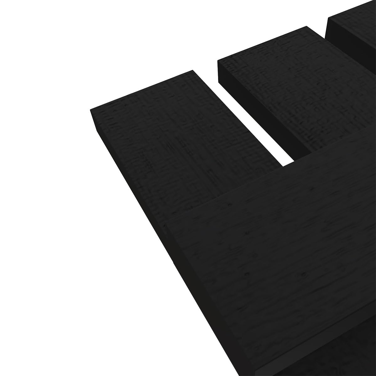 Ekena Millwork LS3C12X03200BL Lifetime Vinyl, TailorMade Three Spaced, Board-n-Batten, w Loks Shutters (Per Pair), 32-in. H, Black