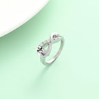 Yinplsmemory Cremation Jewelry Infinity Love Cremation Ring for Ashes Stainless Steel Hold Loved Ones Ash Keepsake Finger Ring Urn Locket Memorial Jewelry for Women