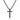 M MOOHAM Cross Necklace for Men, Silver Black Gold Stainless Steel Plain Cross Pendant Necklace for Men Box Chain 16-30 Inch