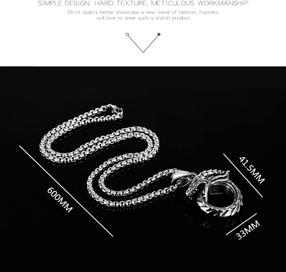 Cross Eternal Ring Pendant Necklace Stainless Steel Pendant Necklace for Men Women Best Friend Necklaces