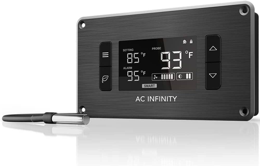 AC Infinity Controller 2, Fan Thermostat and Speed Controller, Controls AIRPLATE, MULTIFAN, USB Fans and Devices, for AV Cabinet Cooling