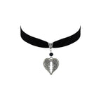 Gothic Black Velvet Choker Necklace for Women,Cameo Choker Collar Necklace Vintage Goth Jewelry