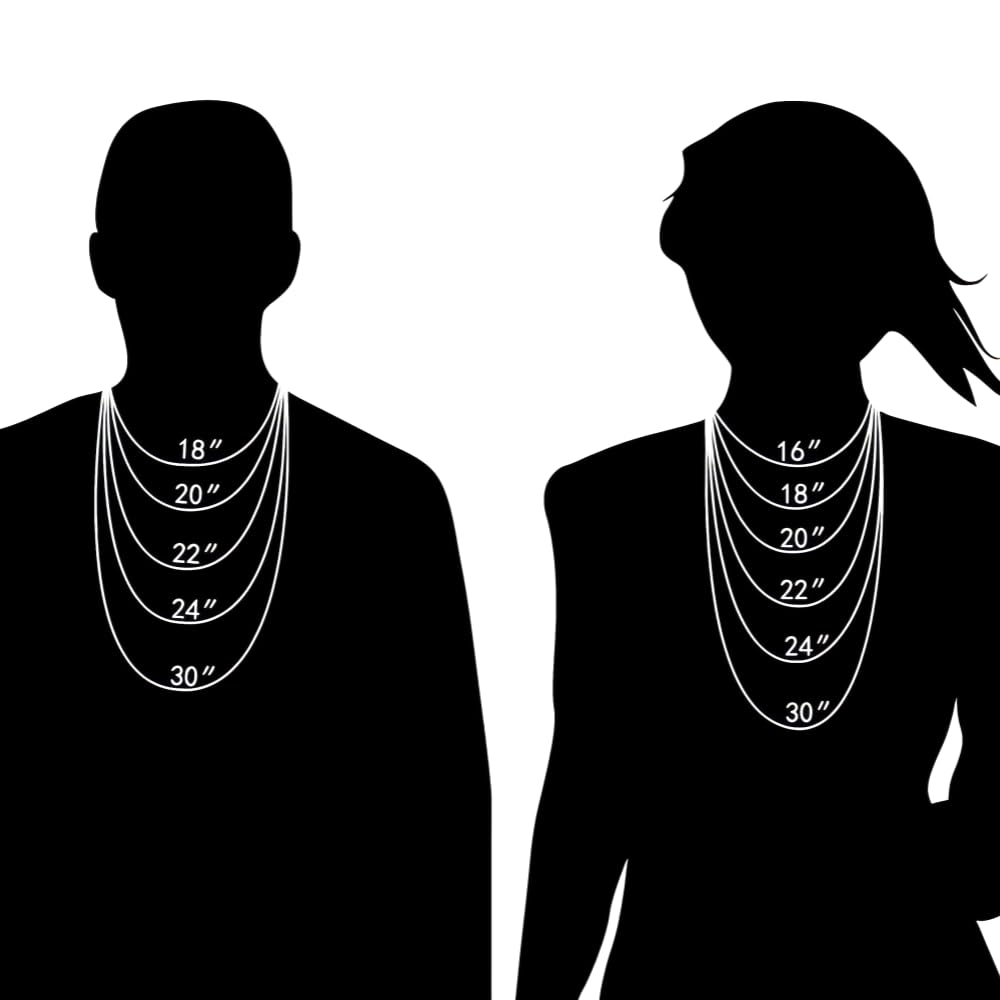 Colar de Corrente de Corda Maciça em Ouro Amarelo 14K Nareteri para Mulheres e Homens com Fecho Lagosta, 1,55mm, 16 polegadas