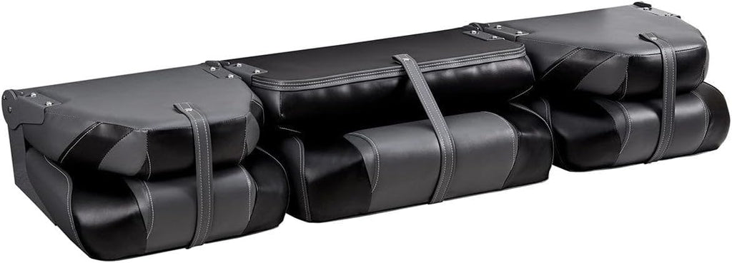 DeckMate 59"" Bass Boat Bench Seat Set - Charcoal and Black, FDS51-401