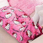 Cartoon Pajamas Pants for Women Girls Cute Cat Print Flannel Sleep Bottoms Halloween Christmas Sleepwear M