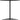 Flash Furniture Lars Black 30'' Round Wood Cocktail Table with 30'' and 42'' Columns