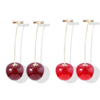 Cute Fruit Earrings for Women Fun 3D Pomegranate Lemon Cherry Strawberry Earrings Acrylic Resin Creative Food Earrings Funny Unique Earrings Jewelry Gift
