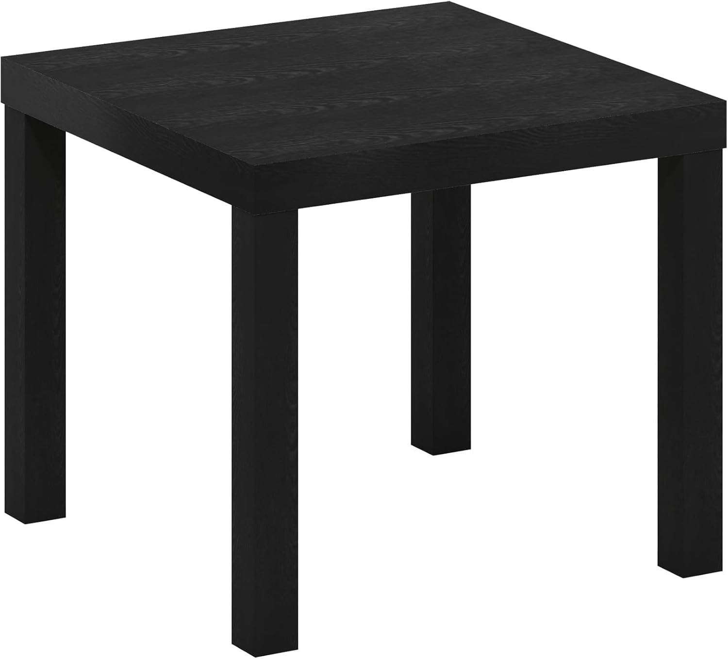 Furinno Classic Homey Square Parsons Side End Table, 1-Pack, Black
