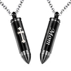 Celtic Cross Bullet Urn Necklaces for Ashes Cremation Jewelry Keepsake Memorial Pendant