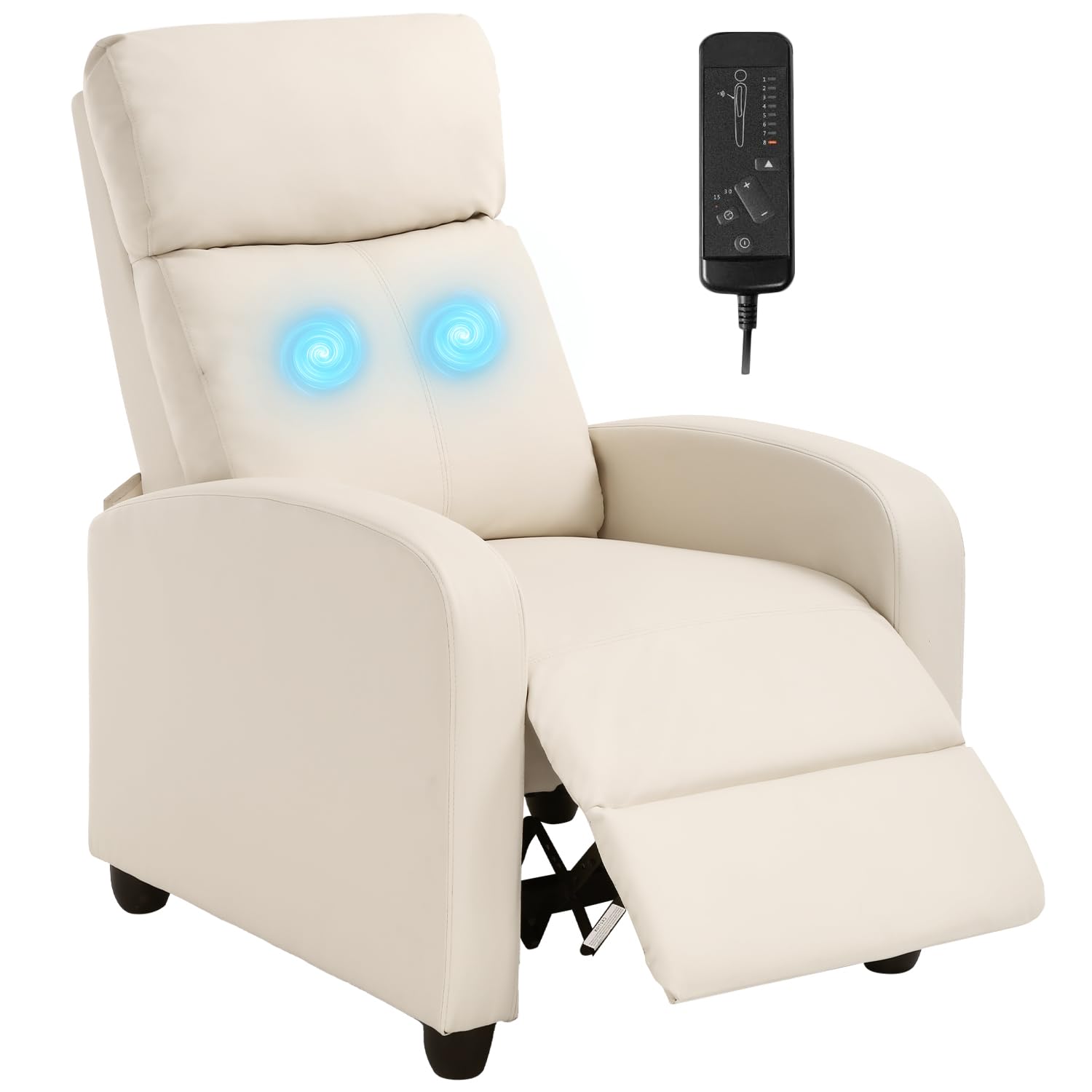 FDW Recliner Chair Reclining Sofa Leather Chair Home Theater Seating Lounge with Padded Seat Backrest