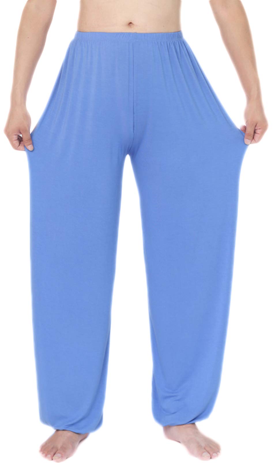 AvaCostume Men's Lightweight Loose Yoga Pants Elastic Waist Modal Yoga Harem Pants
