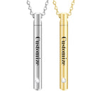 XIUDA Urn Necklace for Ashes Stainless Steel Cremation Necklace with Crystal Memorial Pendant Necklace