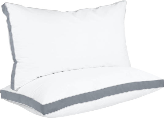 Utopia Bedding Bed Pillows for Sleeping Queen Size (White), Set of 2, Cooling Hotel Quality, Gusseted Pillow for Back, Stomach or Side Sleepers