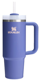 STANLEY Quencher H2.0 Tumbler with Handle and Straw 14 oz | Flowstate 3-Position Lid | Cup Holder Compatible for Travel | Insulated Stainless Steel Cup | BPA-Free | Azure