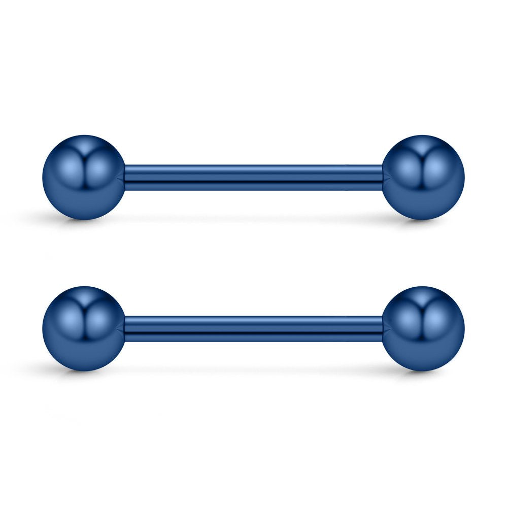 Ruifan 316L Stainless Steel Nipple Shield Barbell Ring Bar Body Piercing 14G