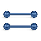 Ruifan 316L Stainless Steel Nipple Shield Barbell Ring Bar Body Piercing 14G