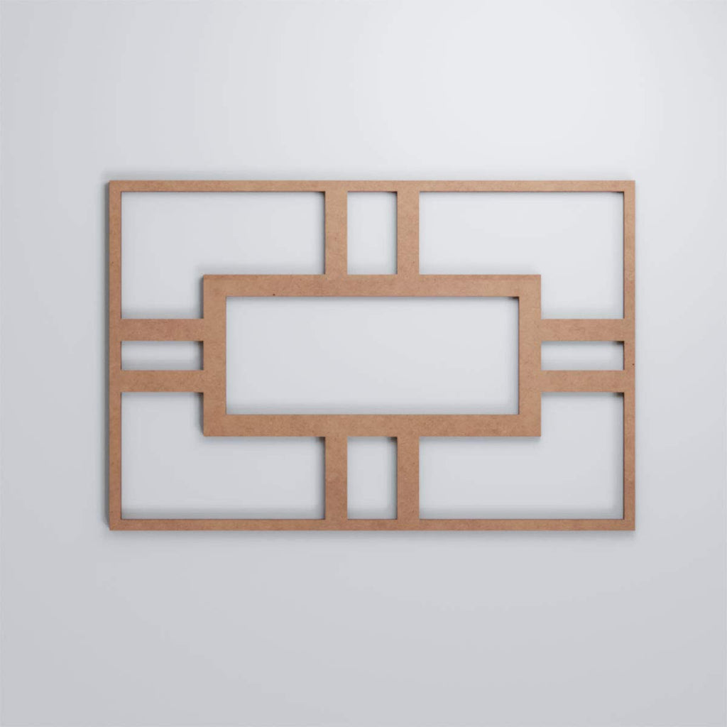 Ekena Millwork WALW24X24X0375HASMF Hastings 3/8"T Decorative Fretwork Wall Panels, 15 1/2" W X 23 H, MDF