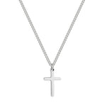 Joxevyia Cross Necklace for 14K Gold Filled Stainless Steel Small Cross Pendant with Cuban Chain Necklace Simple Faith Jewelry Christmas Gift for Men Women 16-24 Inches