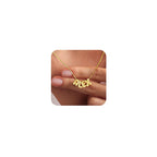 Personalisierte 3D-Buchstaben-Halskette mit individuellem Namen, 14K Gold, Weihnachtsgeschenke, personalisierte Anfangsbuchstaben-Halskette, zarter Charme-Ballon, handgefertigter Schmuck für Frauen, maßgeschneiderter Alphabet-Anhänger A-Z