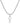 Fiusem Silver Tone Cross Necklace for Men, Mens Cross Necklaces with 3.5mm Chain and Stainless Steel Pendant, Cuban Chain 16-24 Inches