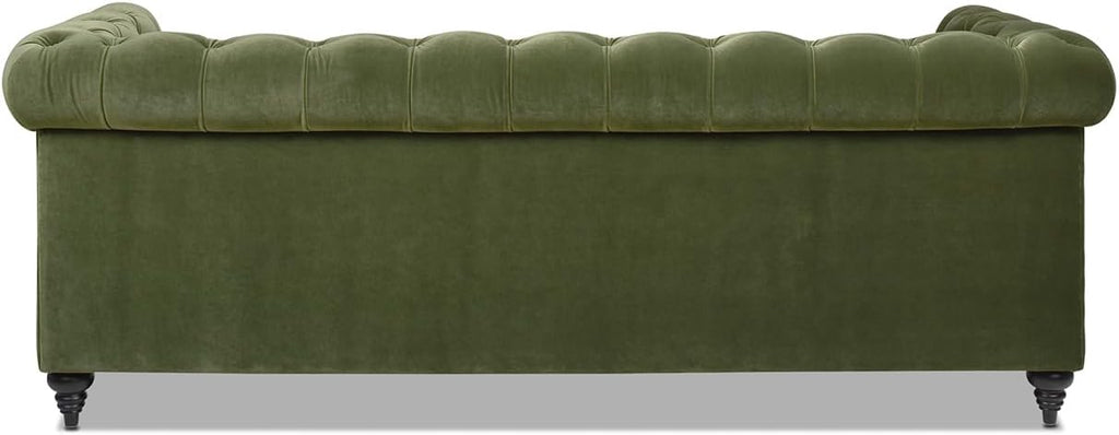 Jennifer Taylor Home Dalton 88" Tufted Chesterfield Sofa (Olive Green Performance Velvet)