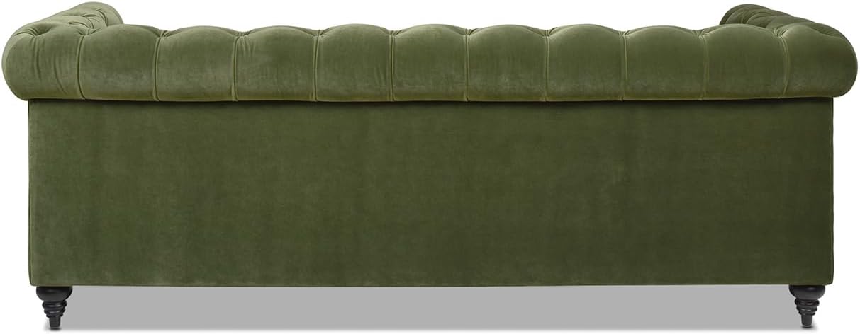 Jennifer Taylor Home Dalton 88" Tufted Chesterfield Sofa (Olive Green Performance Velvet)