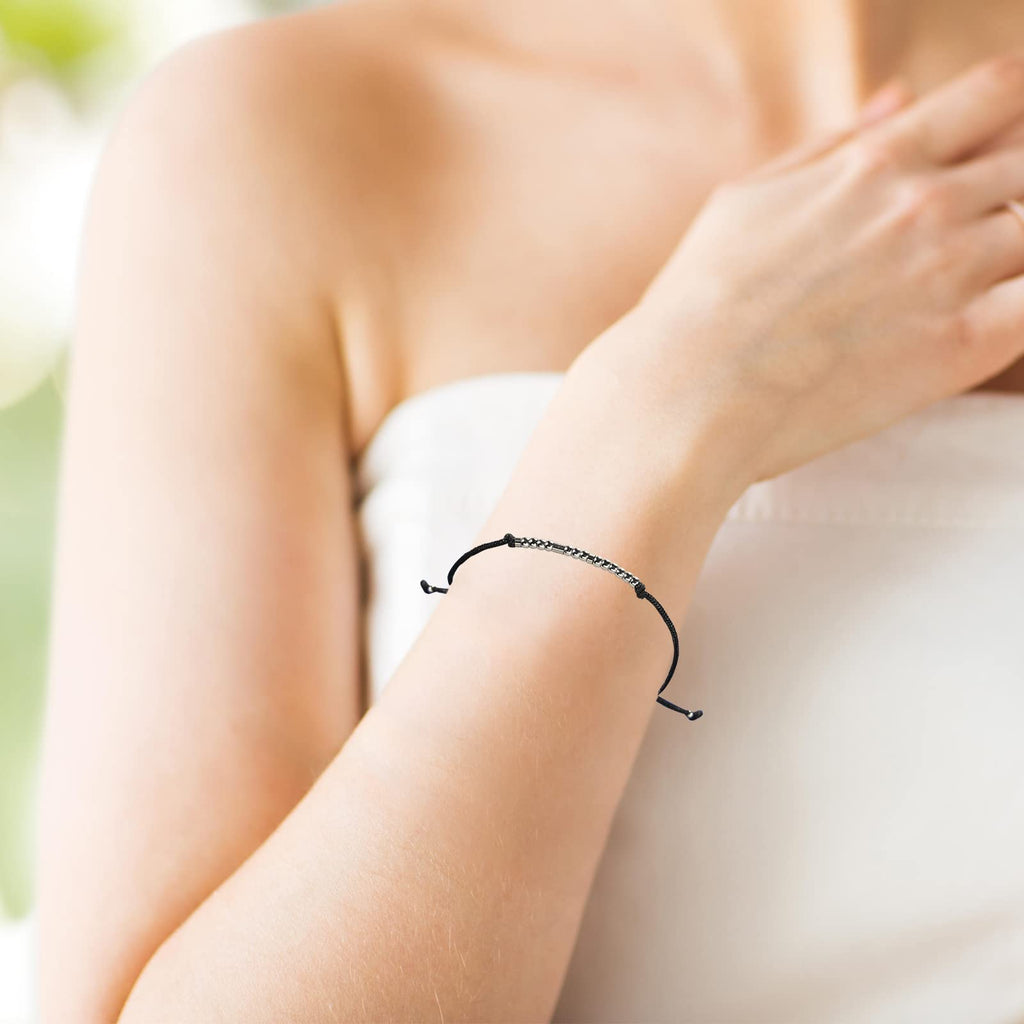 Bracelets en code Morse ASELFAD pour femmes, cadeaux d'anniversaire amusants pour femmes, cadeaux d'amitié pour meilleure amie, bijoux inspirants pour adolescentes femmes