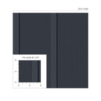 NextWall Faux Board and Batten Peel and Stick Wallpaper (Dark Blue)