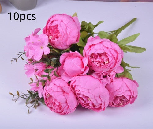 13 Core-spun Peony Decorative Flowers Artificial Flowers Artificial Flowers