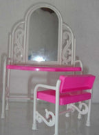 Dressing Table + Single Bed + Cloth Sofa Bedroom Furniture Bed Doll